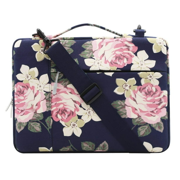 Cheerful Sugar Skull and Roses Laptop Case 14 Inch Carrying Case with Strap Cheerful Sugar Skull and Roses Laptop Case 14 Inch Carrying Case with Strap